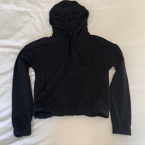 Lululemon Criss Cross Back Black Hoodie Sweatshirt